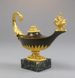 An Empire Oil Lamp Form Candlestick