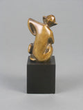 An Art Deco Patinated Bronze Monkey