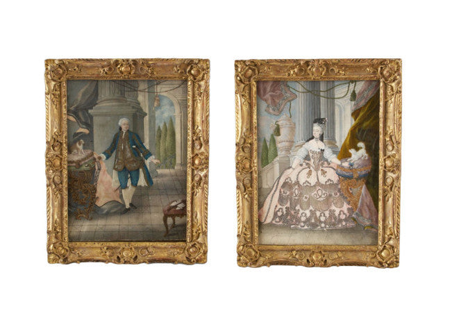 A Pair of Rococo Portraits – Glen Dooley Antiques