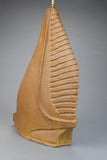 Charles Sucsan Glazed Terra Cotta Abstract Lamp