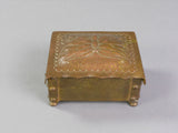 A Swiss Art Nouveau Brass Box